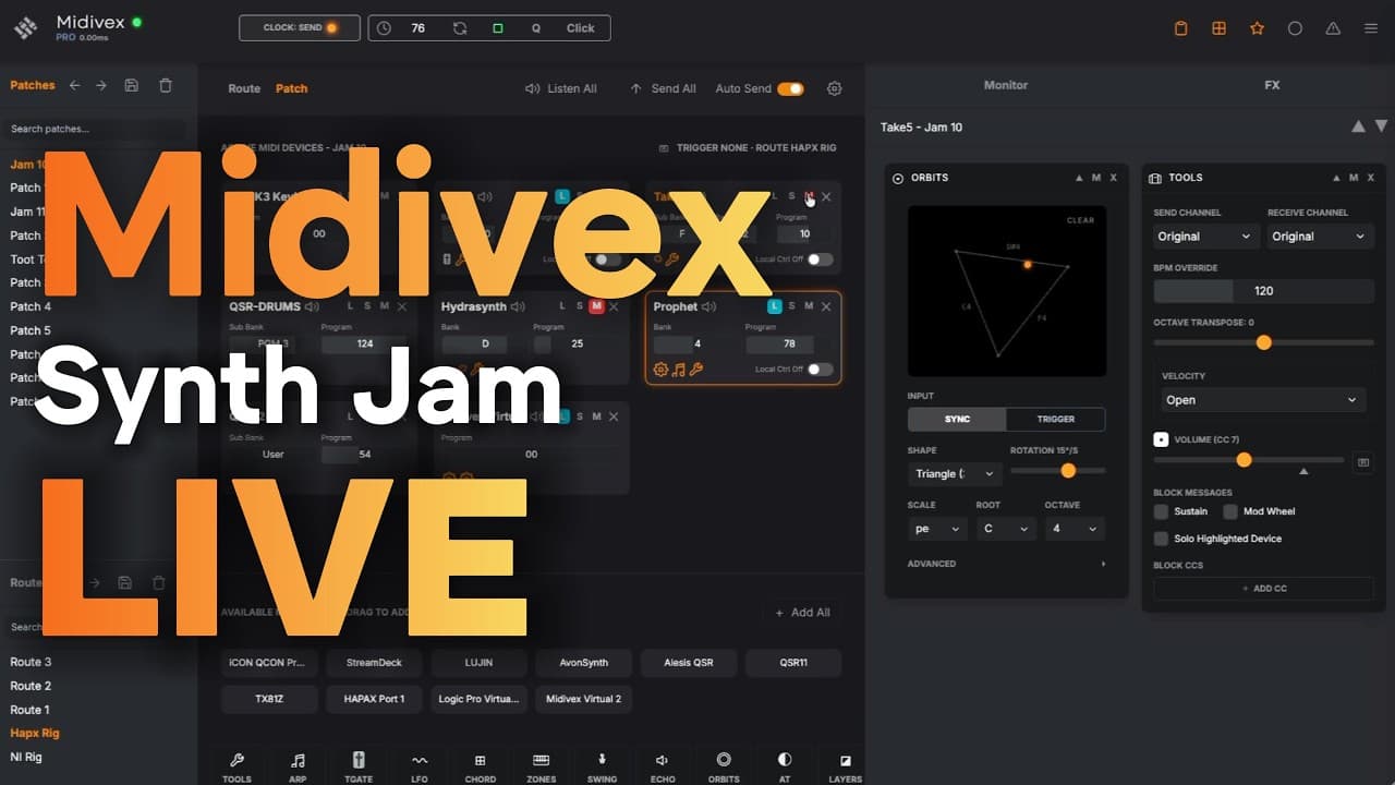 Midivex v1.3.3: Six New Features for Live Performance